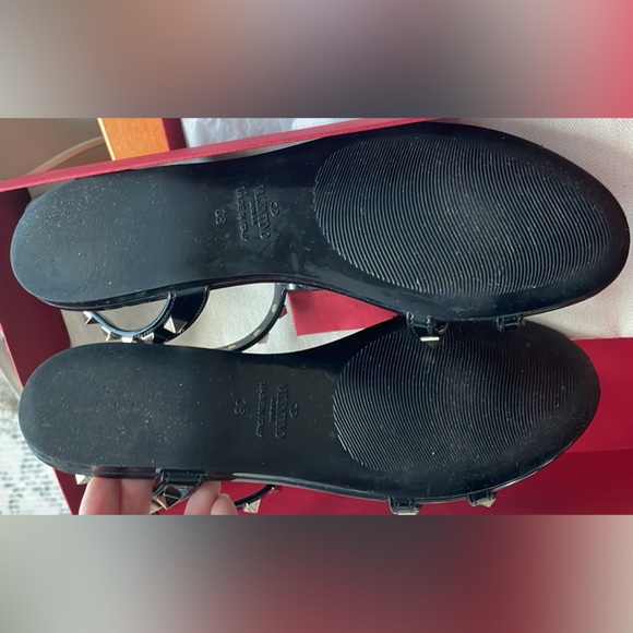 Valentino Jelly Gladiator Rockstud Sandals - Black - Picture 3 of 6